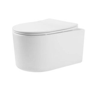 Vas WC PRO LORENTO Rimless, suspendat, ceramica sanitara, 49 x 37 x 34 cm, Alb