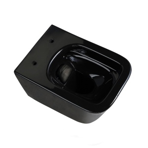 Vas Wc suspendat Rain rimless negru, capac softclouse inclus - Img 3