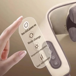 Aparat de Masaj Inteligent pentru Gat SeveShop, Caldura si Ameliorarea Durerii, Relaxare si Fizioterapie, 5D Deep Dual Mode, 4 Moduri de Masaj, Vibromasaj Eficient pentru Relaxarea Musculara, Activare Circulatie si Terapie Anti-Stress, Gri Platinat - Img 5