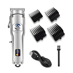 Aparat de Tuns Profesional SeveShop®, Trimmer Multifunctional, Accesorii Diverse, Rezistent la Apa, Ecran LCD, Design Ergonomic, Baterie Lithium-Ion 2000 mAh, Timp Incarcare Rapida, Autonomie 300 min, Portabil, Intretinere Usoara - Img 2