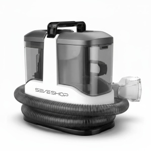 Aspirator Cu Spalare 3 In 1, SeveShop® C3, Aspirator Cu Extractie Pentru Tapiterii Si Covor, Putere 450W, Aspirator Cu Rezervor Dublu 1L + 0.5L, Putere De Aspirare 12000Pa, Motor Cu Perii, Zgomot ≤80dB, Compact, Portabil, Ideal Auto, Canapea, Gri