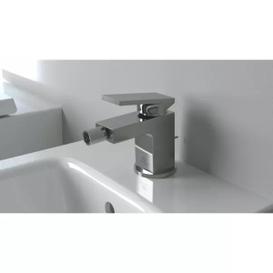 Baterie bideu Ideal Standard Atelier Extra gri Magnetic Grey cu ventil Pop-Up - Img 2