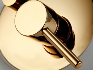 Baterie Dus REA LUNGO L. GOLD PLUS, Montaj Pe Perete, 2 Functii de Curgere, Finisaj Gold - Img 4
