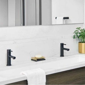 Baterie lavoar PRO Helia Black, Montaj Pe Blat, Finisaj Negru Mat - Img 3