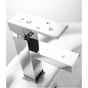 Baterie Lavoar PRO Quadro, Montaj Pe Chiuveta, Capat Fix, Inaltime 16.5 Cm, Finisaj Crom Lucios - Img 2