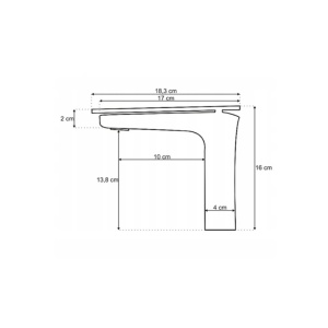 Baterie lavoar PRO TREVI Low Black, Montaj pe lavoar, inaltime12 cm, finisaj Negru Mat - Img 4