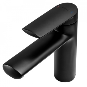 Baterie lavoar REA BUZZ Black Low, Inaltime 16 cm, culoarea Negru - Img 3