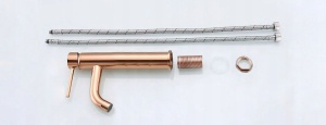 Baterie lavoar REA ERA LUNGO Copper High, Montaj pe blat, inaltime 28 cm - Img 7