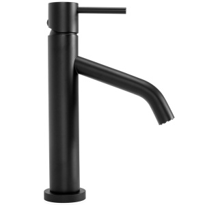Baterie Lavoar REA LEVEL BLACK LOW, Montaj Pe Blat, Capat Fix, Monocomanda, Inaltime 21.5 Cm, Negru - Img 6