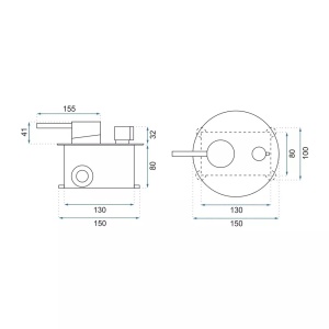 Baterie pentru cada Incastrata Rea Lungo chrom + BOX - Img 4