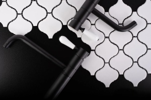 Baterie pentru lavoar Rea Serra Black Mat High - Img 5