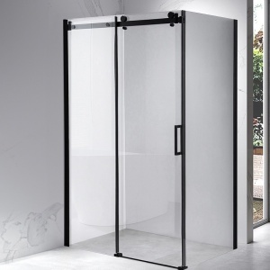 Cabina de dus BS14C Dreptunghiulara , Dimensiune 120x90xm, Culoare Negru - Img 2
