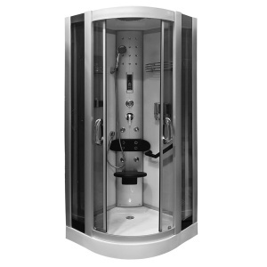 Cabina de dus cu hidromasaj MO-06089, culoare Alba, 90x90x212 cm