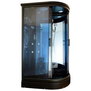 Cabina de dus cu Hidromasaj si Functie Sauna cu Abur MO-02188BS montaj pe dreapta 120X88X220CM - Img 2