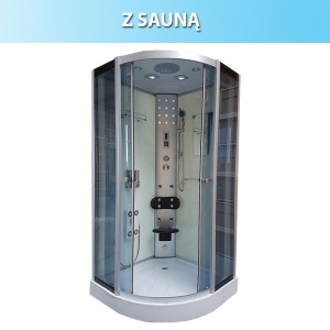 Cabina de dus cu hidromasaj si sauna, 100x100 cm, Inaltime 215 cm - Img 2