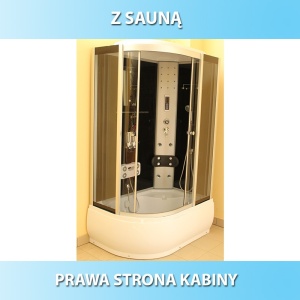 Cabina de dus cu hidromasaj si sauna, Dimensiune 120x80, Dreapta - Img 3