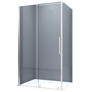 Cabina de dus cu usa culisanta LEA, Dimensiuni la alegere , Sticla securizata 8 mm , Finisaj Crom