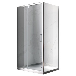 Cabina de dus dreptunghiulara din sticla securizata si rama cromata ZES-KZ07C 120x90 cm