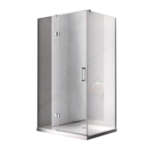Cabina de dus Dreptunghiulara KZ02B , Design Modern 100x80cm, Culoare Crom