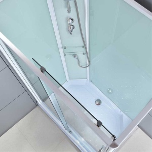 Cabina de dus dreptunghiulara WSH307L , Dimensiune 120x80 cm Cu cadita de dus inclusa, Varianta Stanga - Img 5