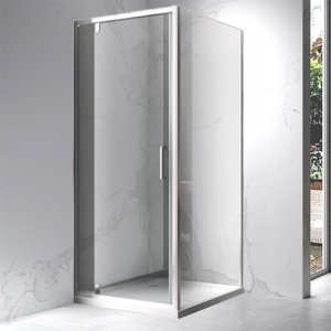 Cabina de dus KZ04A Patrata, Design Modern Cu Usa Batanta 70x70cm, Culoare Crom - Img 2