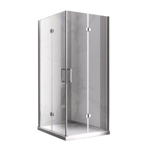 Cabina de dus KZ08A Patrata , Design Modern 70x70cm, Culoare Crom