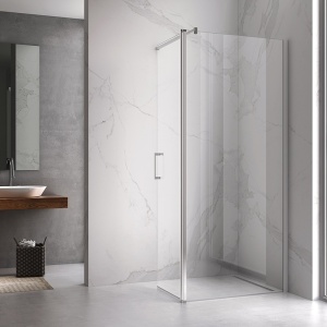 Cabina de dus KZ15 Dreptunghiulara 90x50cm, Design Modern, Culoare Crom - Img 2