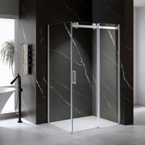 Cabina de dus KZ203A Dreptunghiulara 100x80cm, Design Modern, Culoare Alb - Img 2