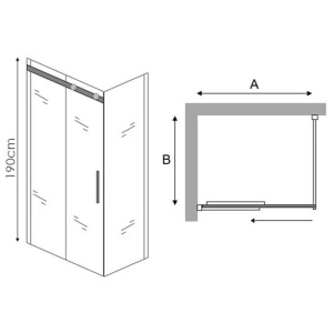 Cabina de dus MONTANA, Dimensiuni La Alegere, Grosime sticla 8 mm, Set montaj inclus - Img 3