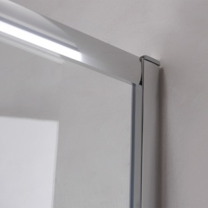 Cabina de dus patrata cu cadita de dus KZ93A/SXL02A crom/negru 80x80 - Img 3
