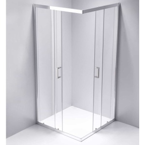 Cabina de dus patrata KZ102A, Culoare Crom , Dimensiune 80x80cm - Img 5