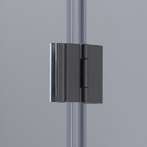 Cabina de dus Patrata KZ1290C, Dimensiune 100x100cm, Culoare Crom+Cadita de dus SXL02C alba - Img 5