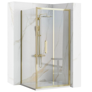 Cabina De dus Rapid Fold, De Colt, Dimensiune 80x90cm, Culoare Gold
