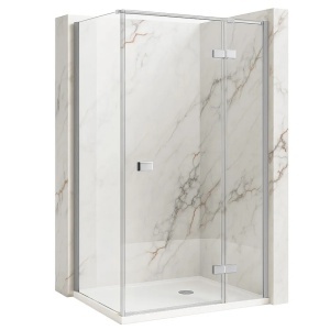 Cabina de dus Rea Atlas 80x90, Culoare Crom