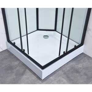 Cabina dus de colt cu hidromasaj , Cadita patrata, 90x90cm, Inaltime 210 cm - Img 4
