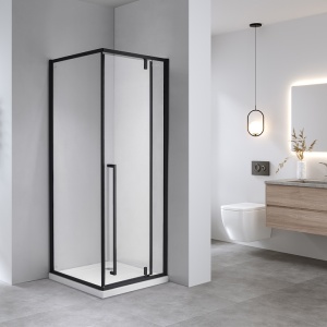 Cabina dus patrata model BS11B, Dimensiune 90x90 cm, Culoare Negru - Img 4