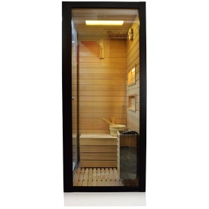 Cabina multifunctionala MO-1751B TRIO, Sauna uscata, Sauna cu aburi si cabina de dus, 180x110x223 cm, Varianta Dreapta - Img 2