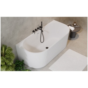 Cad?? de baie Freestanding MARINA canelat?? 170 cm - Img 3