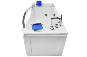Cad?? Spa Premium cu Hidromasaj, 175x89x60 cm, Tetiere Albastre, 2 Locuri - Img 2
