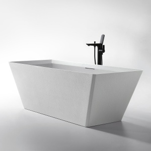 Cada de baie, Autoportanta, Dimensiune 170x75x60cm, Strat Abraziv, Culoare Alb - Img 3