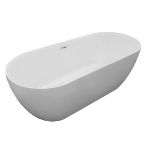 Cada de baie Freestanding 150x75x58cm, Design Modern, Culoare Alb