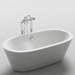 Cada de baie Freestanding , Dimensiune 170x80x60cm, Design Elegant, Culoare Alb - Img 2