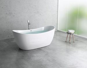 Cada De Baie PRO OLSENA 180, Free-Standing, Design Modern, Alba - Img 6