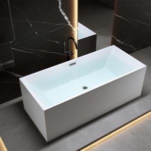 Cada de baie Santa 507C 170x75 , Culoare Alb , Deversor Cromat - Img 3