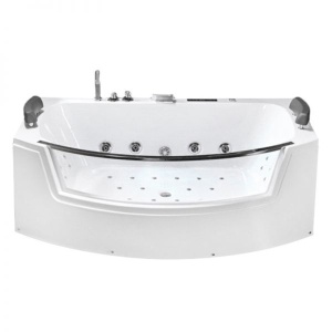 Cada de baie SUPREMA 664H, Cu hidromasaj si incalzitor de apa 185x110cm, Culoare Alb