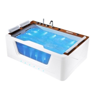 Cada de baie ZEFIR 934, Cu sistem de hidromasaj 192x131cm, Culoare Alb