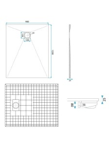 Cadita de du?? REA Magnum Black, Dimensiuni 120x90 cm - Img 10