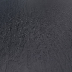 Cadita de dus ALBA semirotunda, Dimensiune 80x80cm, Culoare Negru - Img 2