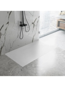Cadita de dus dreptunghiulara montaj in podea Magnum White 120 x 90 cm alba - Img 1