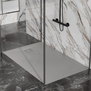 Cadita de dus dreptunghiulara slim RIKO 100 x 80 cm gri - Img 7
